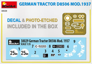MiniArt 38029 GERMAN TRACTOR D8506 MOD. 1937 1/35 – zdjęcie 4