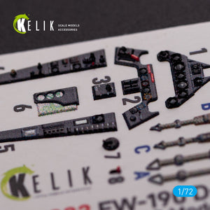 KELIK K72083 Fw 190 D-9 interior 3D decals for IBG Models kit 1/72 – zdjęcie 4