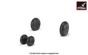 Armory Models AW72058 Mil Mi-6 Hook wheels w/ weighted tires 1/72 – zdjęcie 2
