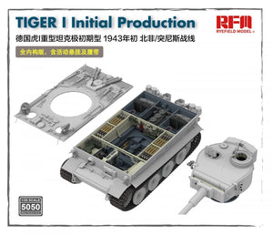 Rye Field Model 5050 TIGER I Initial Production ( Pz.Kpfw.VI Ausf.E Sd.Kfz181 Early 1943 North African Fronnt/Tunisia ) 1/35 – zdjęcie 4