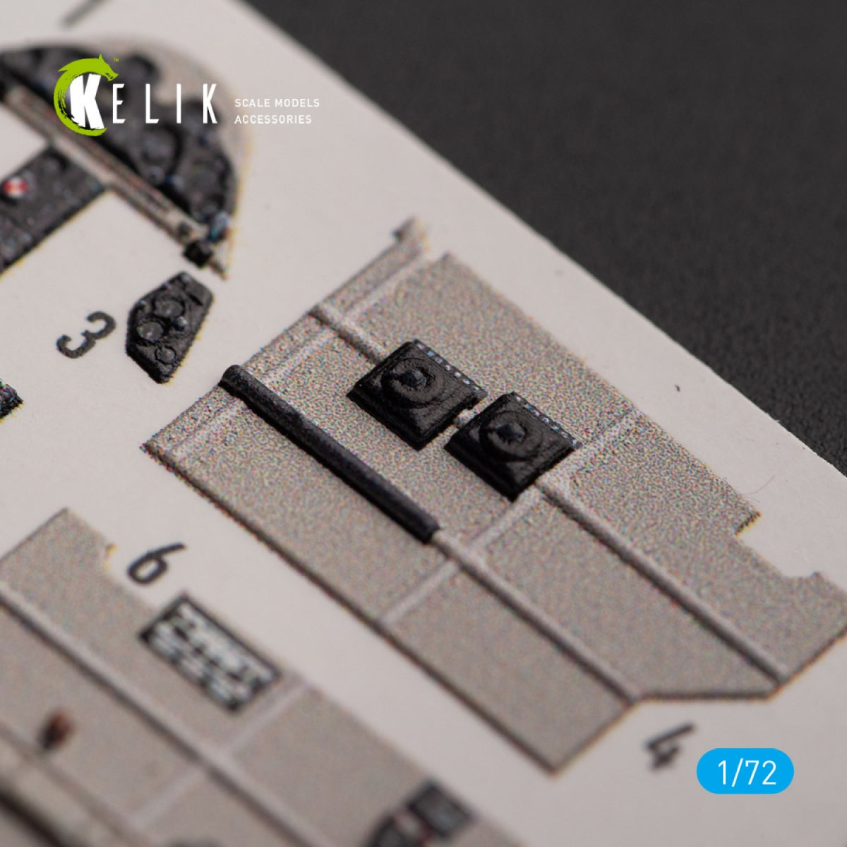 KELIK K72146 Brewster 239E - interior 3D decals for Hobby 2000/Hasegawa kit 1/72 – zdjęcie 4