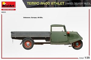 MiniArt 38032 TEMPO A400 ATHLET CAMION DE LIVRAISON À 3 ROUES 1/35 – image 5