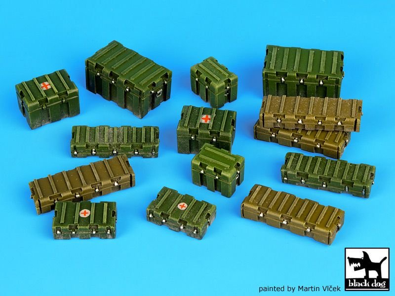 Black Dog T35067 Universal modern plastic boxes accessories set 1/35 – zdjęcie 5