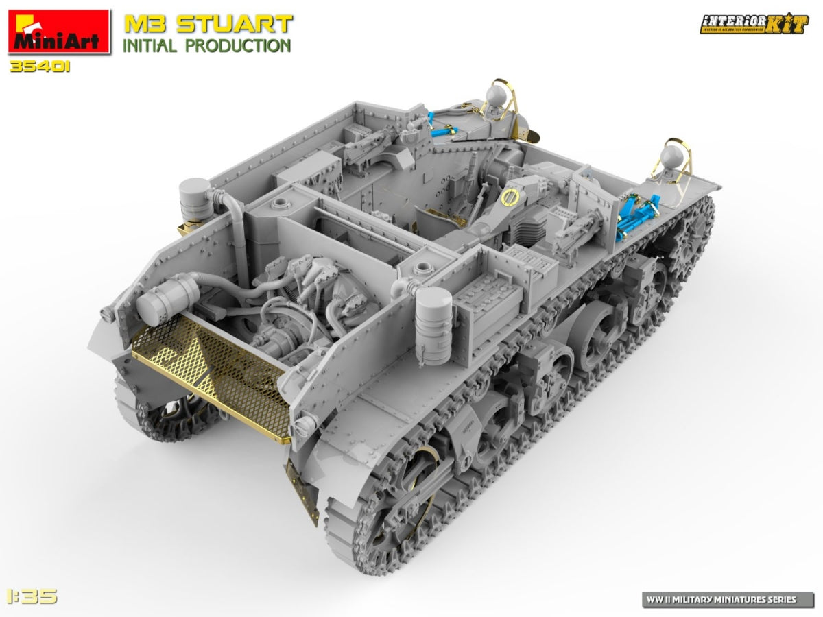 MiniArt 35401 M3 STUART INITIAL PRODUCTION 1/35 – zdjęcie 8