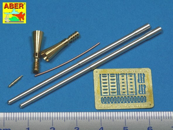 Aber 35L-100 Set of 5,5cm Rheinmetall Geraet 58 barrels for German E-50 Flakpanzer 1/35 – zdjęcie 2