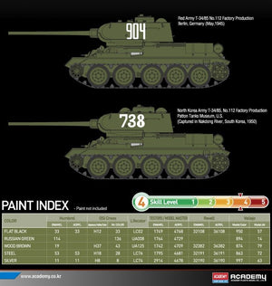 Academy 13290 T-34/85 No.112 Factory Production 1/35 – zdjęcie 6