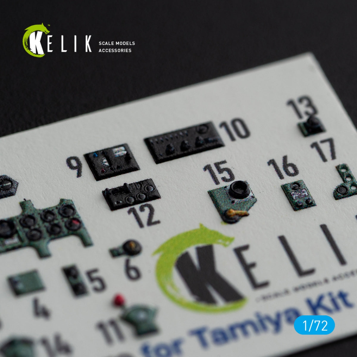 KELIK K72099 A6M5 Zero - interior 3D decals for Tamiya kit 1/72 – zdjęcie 3