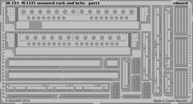 Eduard 36124 M-1131 mounted rack and belts 1/35 Trumpeter – image 2