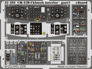 Eduard 32582 CH-47D Chinook interior 1/35 TRUMPETER