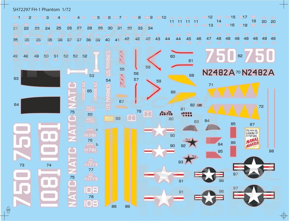 Special Hobby 72297 FH-1 Phantom Demonstration Teams and Trainers 1/72 – image 2