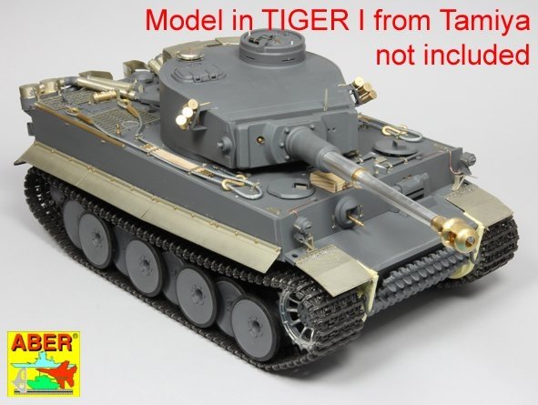Aber 16143 Tiger I, E Tunezyjski z 501 Abt.- boczne błotniki 1/16 – zdjęcie 8
