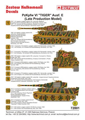 Techmod 72801 - Pz.Kpfw.VI Tiger Ausf.E (Mid Production Model) 1/72 – immagine 2