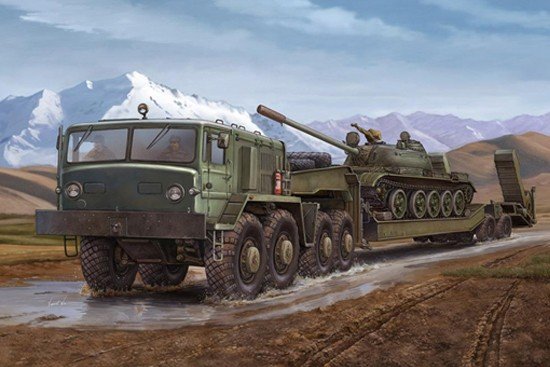 Trumpeter 00211 MAZ-537G intermediate type with MAZ/ChMZAP 5247G semi-trailer 1/35