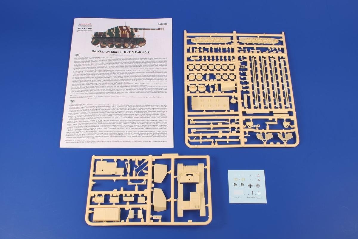 Special Armour 72020 Sd.Kfz 131 Marder II (7,5 cm PaK 40/2) 1/72 – immagine 3