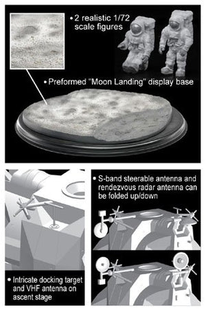 Dragon 11015 Apollo 17 &amp;quot;The Last J-Mission&amp;quot; CSM + LM + Lunar Rover 1/72 – zdjęcie 3