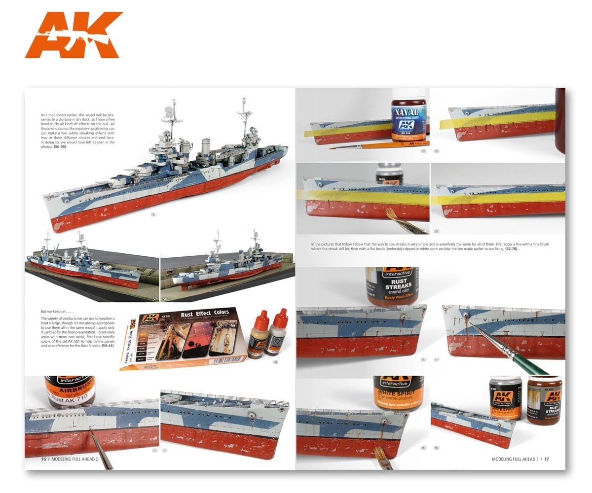 AK Interactive AK895 MODELLING FULL AHEAD 2 NEW ORLEANS CLASS (English) – zdjęcie 5