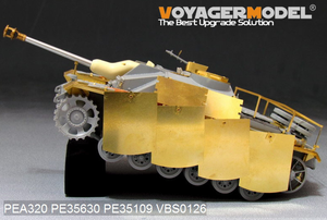 Voyager Model PEA320 WWII German StuG.III Ausf.G Final version Pivot-Mounting Swinging Type Hull Side Armour Skirts (For DRAGON) 1/35 – zdjęcie 8