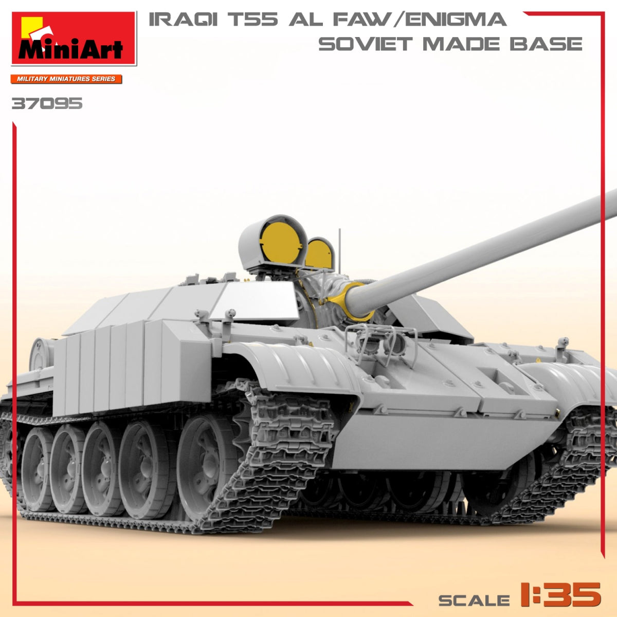 MiniArt 37095 IRAQI T-55 AL FAW/ENIGMA. SOVIET MADE BASE 1/35 – zdjęcie 5