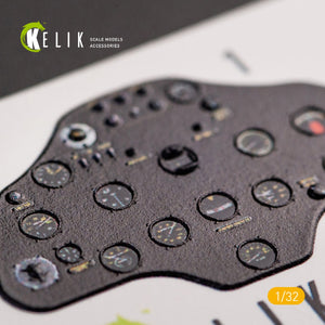 KELIK K32011 I-16 TYPE 17 - INTERIOR 3D DECAL FOR ICM KIT 1/32 – zdjęcie 6