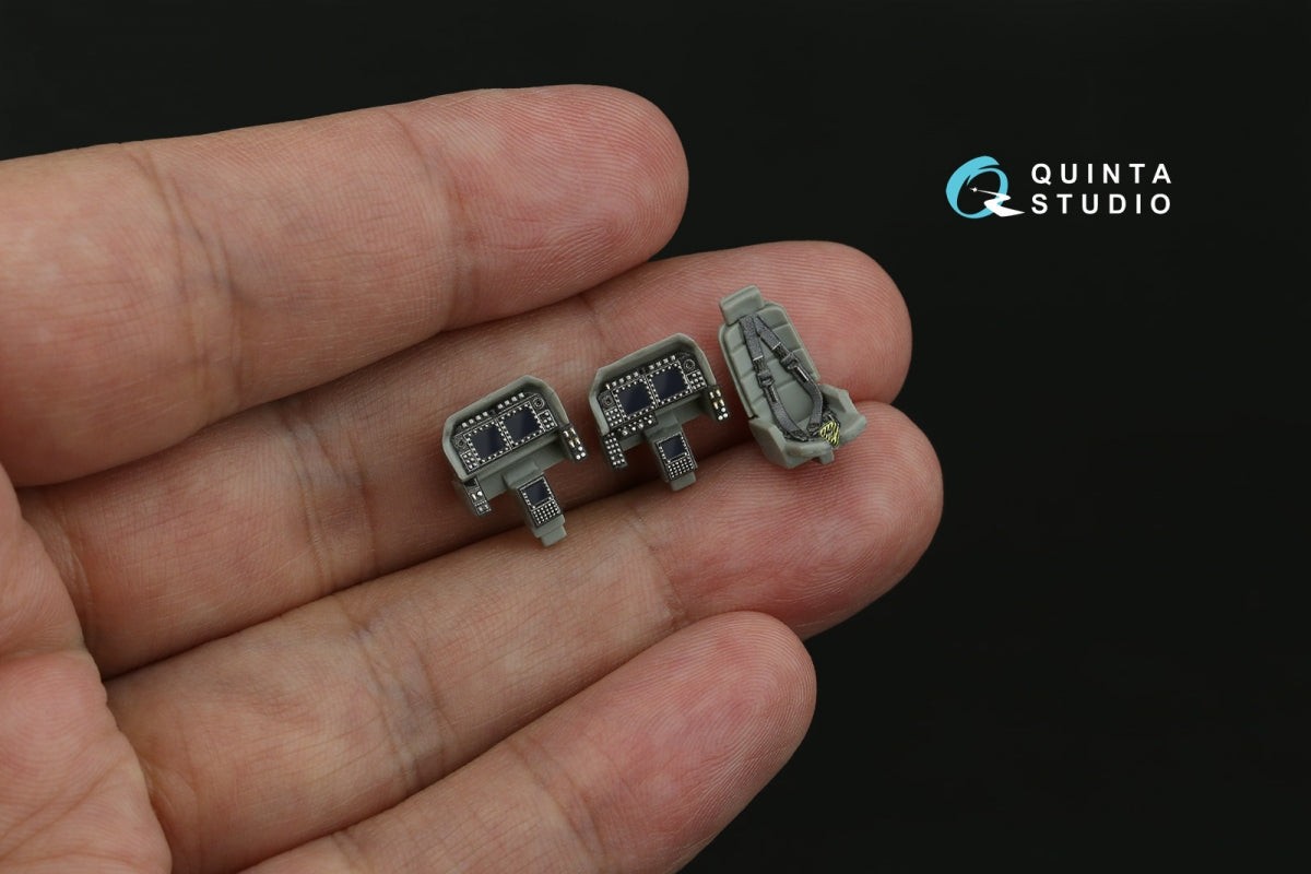 Quinta Studio QD+72191 AH-1Z 3D-Printed &amp; coloured Interior on decal paper (Dream Model) 1/72