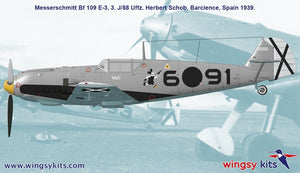 Wingsy Kits D5-09 MESSERSCHMITT Bf 109 E-1 and E-3 Legion Condor 1/48 – zdjęcie 12