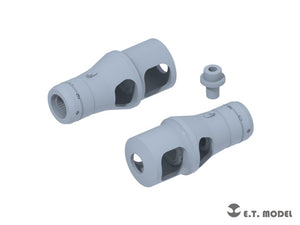 ET Model P35-307 WWII German 75mm Kwk42 Muzzle Brake Type.1 (3D Print) 1/35 – image 2