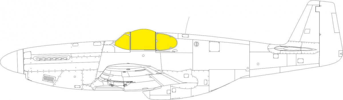 Eduard 644279 P-51B/ C Malcolm Hood canopy LooKplus EDUARD 1/48 – zdjęcie 7