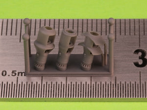 Master GM-72-042 Muzzle brake set for German 10.5cm howitzers leFH 18(M), leFH 18/40, StuH 42 (used for towed howitzers and on vehicles e.g. Wespe, StuH 42) 1/72 – image 2