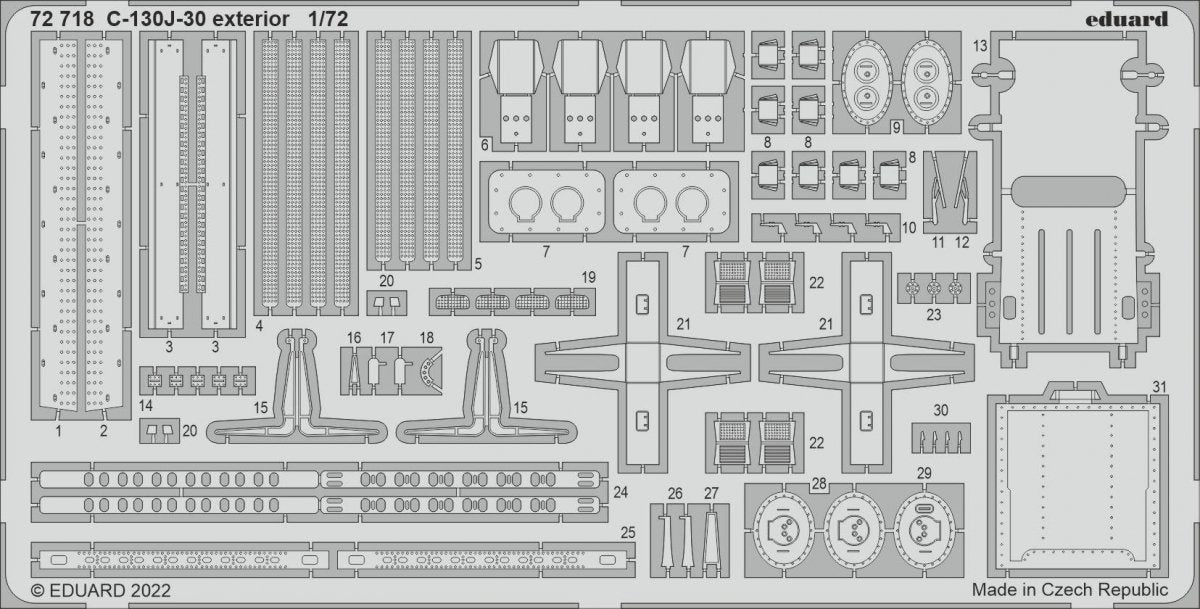 Eduard BIG72168 C-130J-30 PART I ZVEZDA 1/72 – immagine 3