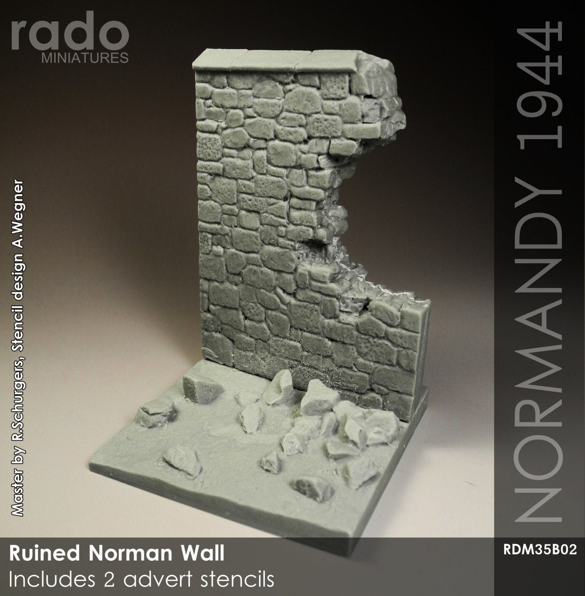 RADO Miniatures RDM35B02 Ruined Norman Wall 1/35 – image 2