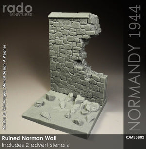 RADO Miniatures RDM35B02 Ruined Norman Wall 1/35 – image 2
