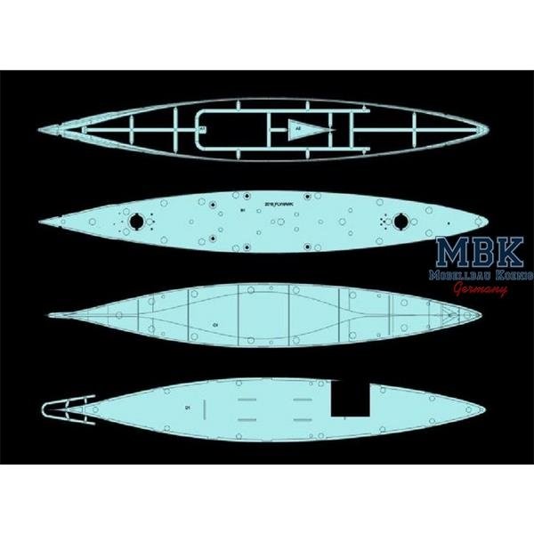 FlyHawk Model FH1132 German Battleship Bismarck 1941 1/700 – image 2