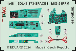 Eduard 3DL48173 MiG-21PFM turquoise SPACE EDUARD 1/48 – zdjęcie 4