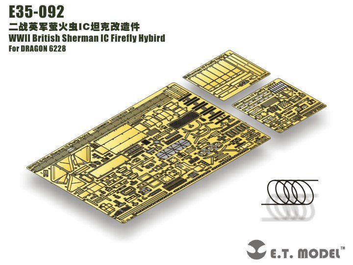 ET Model E35-092 WWII British Sherman IC Firefly Hybird (For DRAGON 6228) (1/35)
