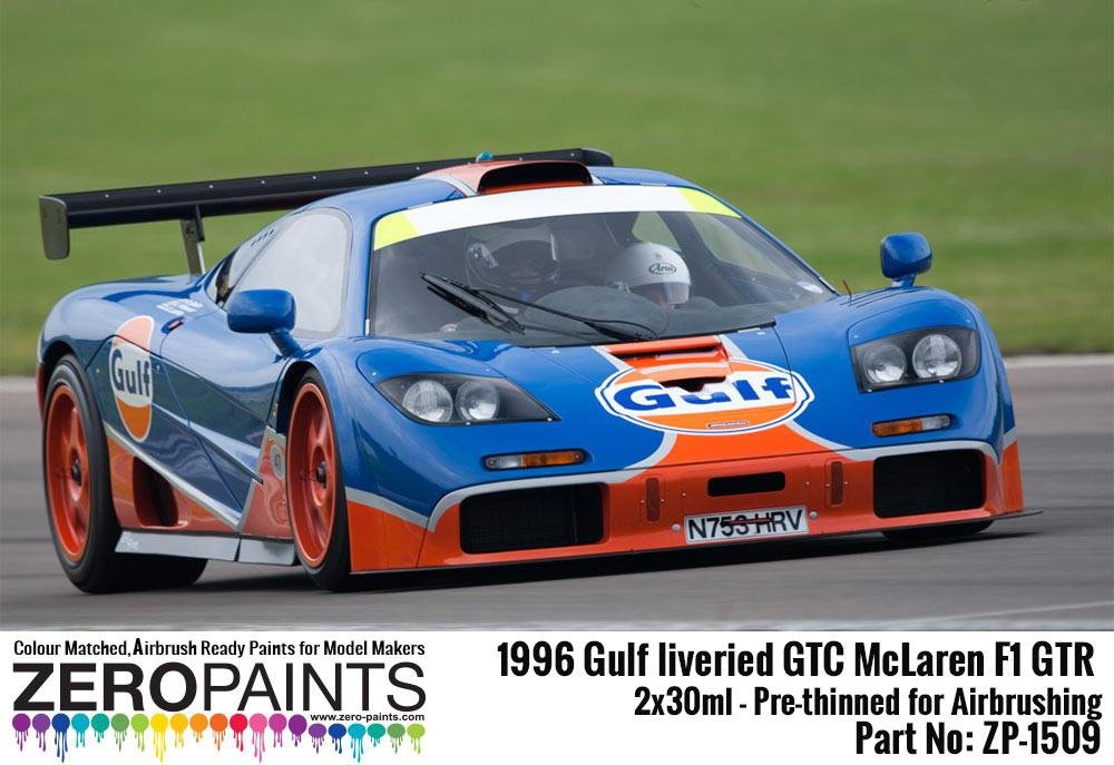 Zero Paints ZP-1509 - 1996 Gulf liveried GTC McLaren F1 GTR Paint Set 2x30ml – image 5