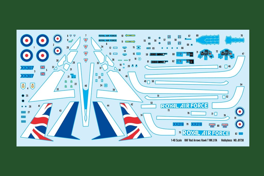Hobby Boss 81738 RAF Red Arrows Hawk T MK.1/1A 1/48 – image 3