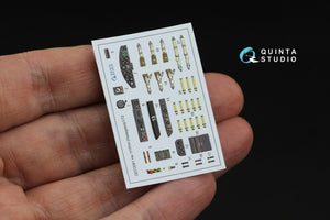 Quinta Studio QD72081 He 111 P/H 3D-Printed &amp;amp; colored Interior on decal paper (Hasegawa) 1/72 – image 4