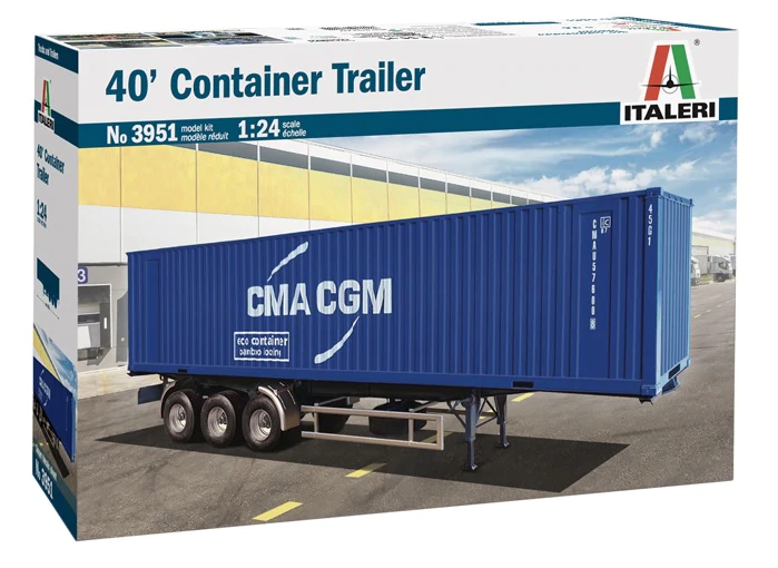 Italeri 3951 40&amp;#39; CONTAINER TRAILER 1/24