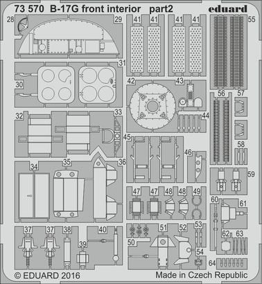 Eduard 73570 B-17G front interior AIRFIX A08017 1/72 – image 2