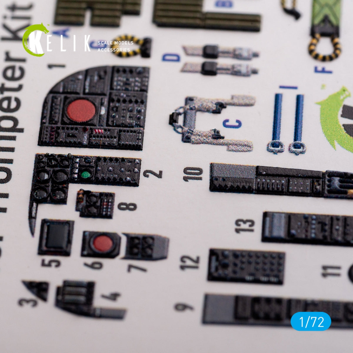 KELIK K72086 A-6A Intruder interior 3D decals for Trumpeter kit 1/72 – image 5