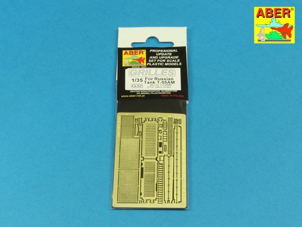 Aber 35G32 Grilles for Russian Tank T-55AM also for T-55AMV 1/35 – image 9