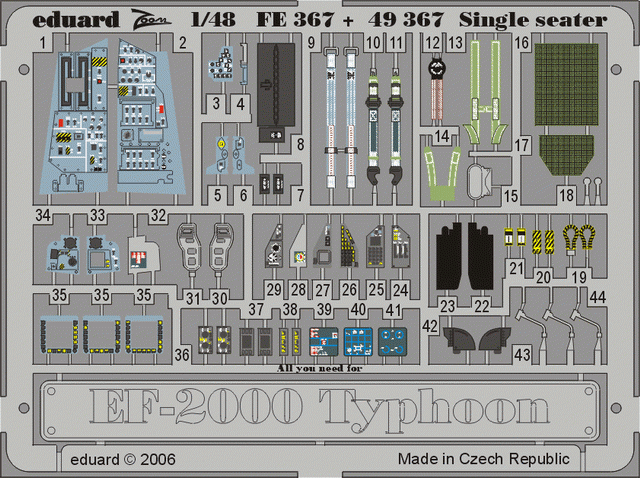 Eduard BIG4952 EF-2000 TYPHOON Single Seater 1/48 REVELL – zdjęcie 4