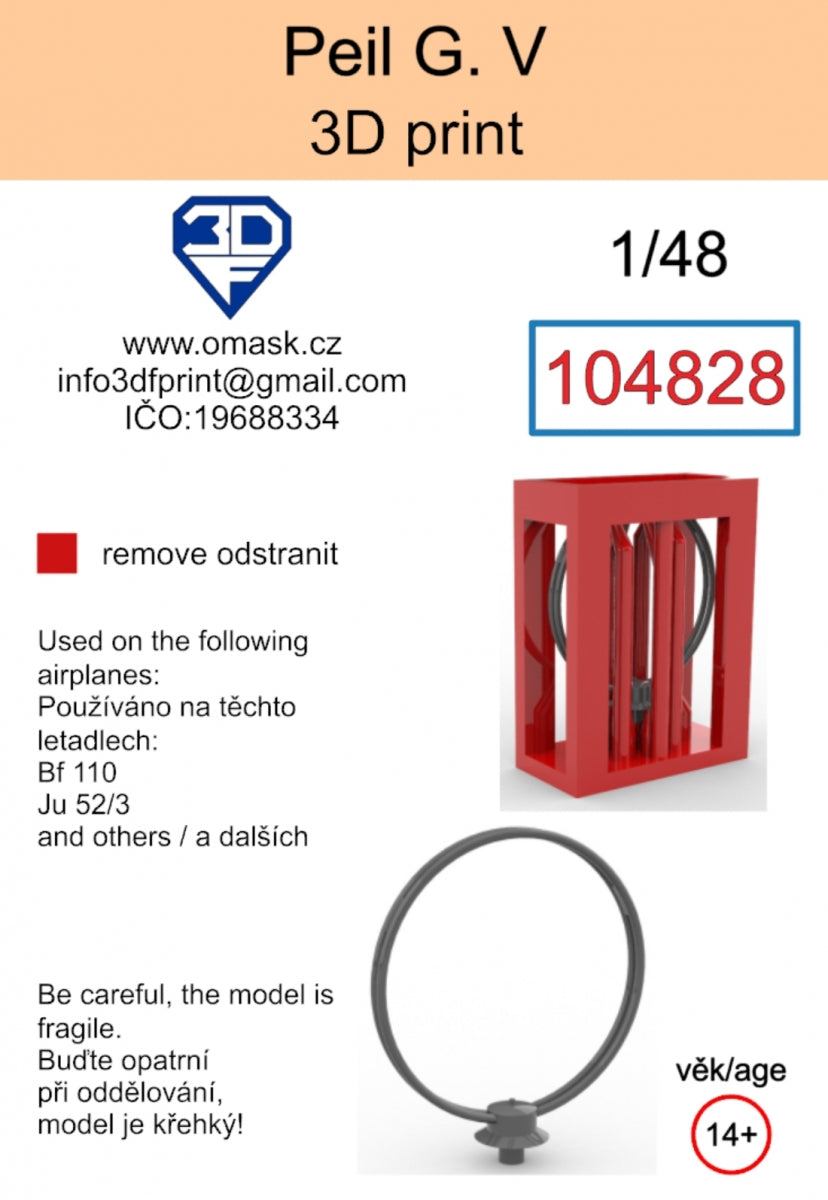 Omask 104828 Peil G. V 3D print 1/48 – zdjęcie 2