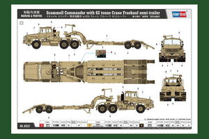 Hobby Boss 85527 Scammell Commander with 62 tonne Crane Fruehauf semi-trailer 1/35 – Bild 5