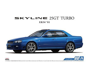 Aoshima 05533 NISSAN ER34 SKYLINE 25GT TURBO &amp;#39;01 1/24