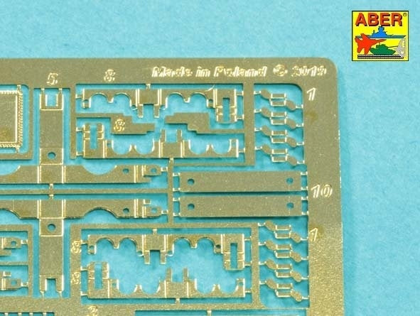 Aber 16029 Handles for towing ropes and tensioning the tracks of Tiger I and King Tiger tanks 1/16
