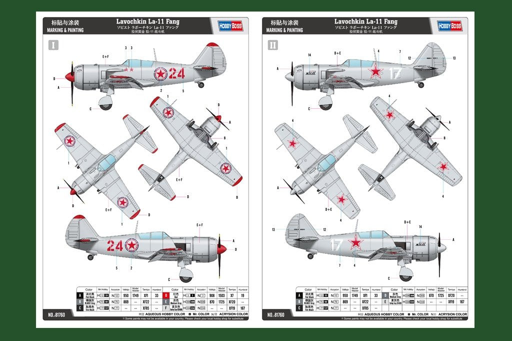 Hobby Boss 81760 Lavochkin La-11 Fang 1/48 – zdjęcie 3