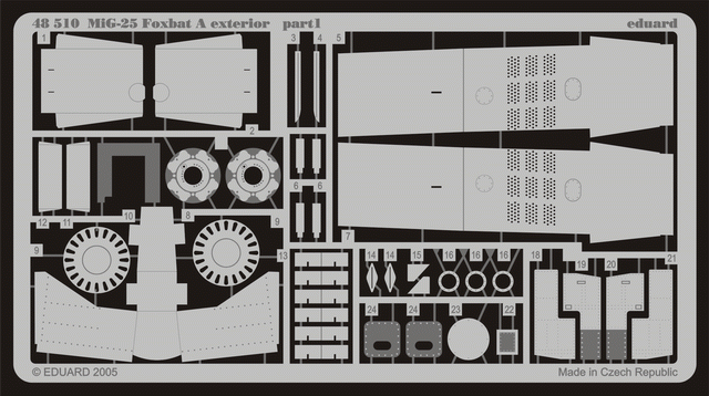 Eduard 48510 MiG-25 Foxbat A exterior 1/48 (REVELL)
