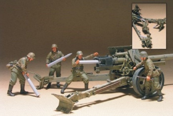 Hobby Fan HF559 ÉQUIPE DE MITRAILLEUSE ALLEMANDE PAK43/41 - 4 FIGURINES 1/35