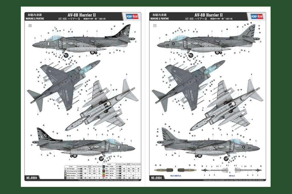 Hobby Boss 81804 AV-8B Harrier II 1/18 – zdjęcie 3